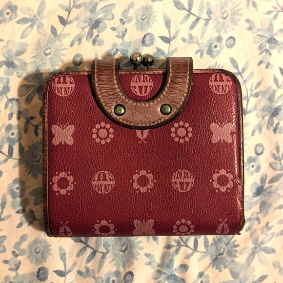 Anna Sui Vintage Monogram Purple Wallet - Picture 2 of 6
